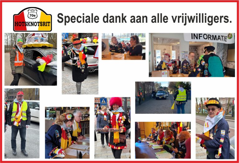 VRIJWILLIGERS BEDANKT !